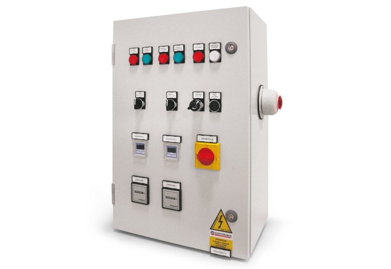 Elektrisches Steuergerät für Sicherheits-Vakuumsystemen mit zwei Pumpen